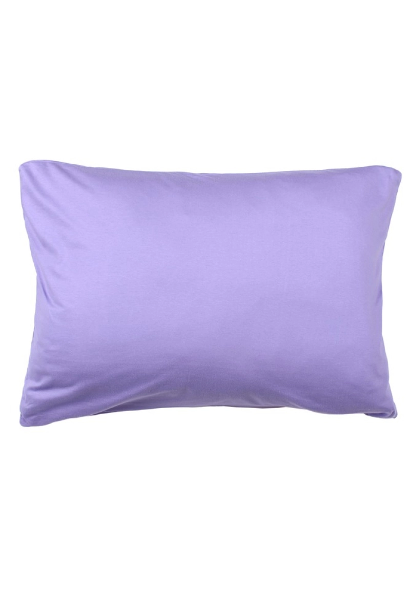 Наволочка трикотажная на молнии цв. лиловый