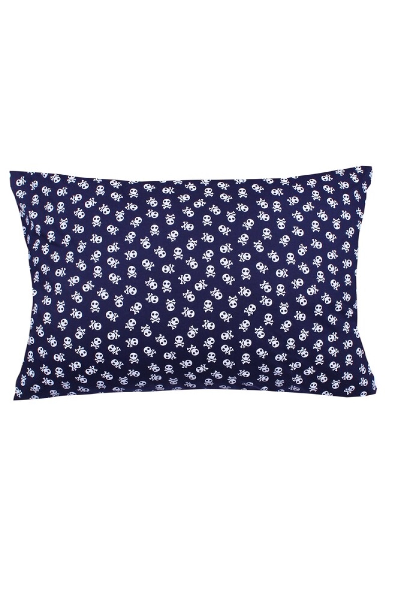 Наволочка трикотажная на молнии "Милые кости"