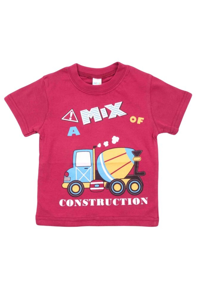 Футболка для мальчика "Микс" BK001M бордовый