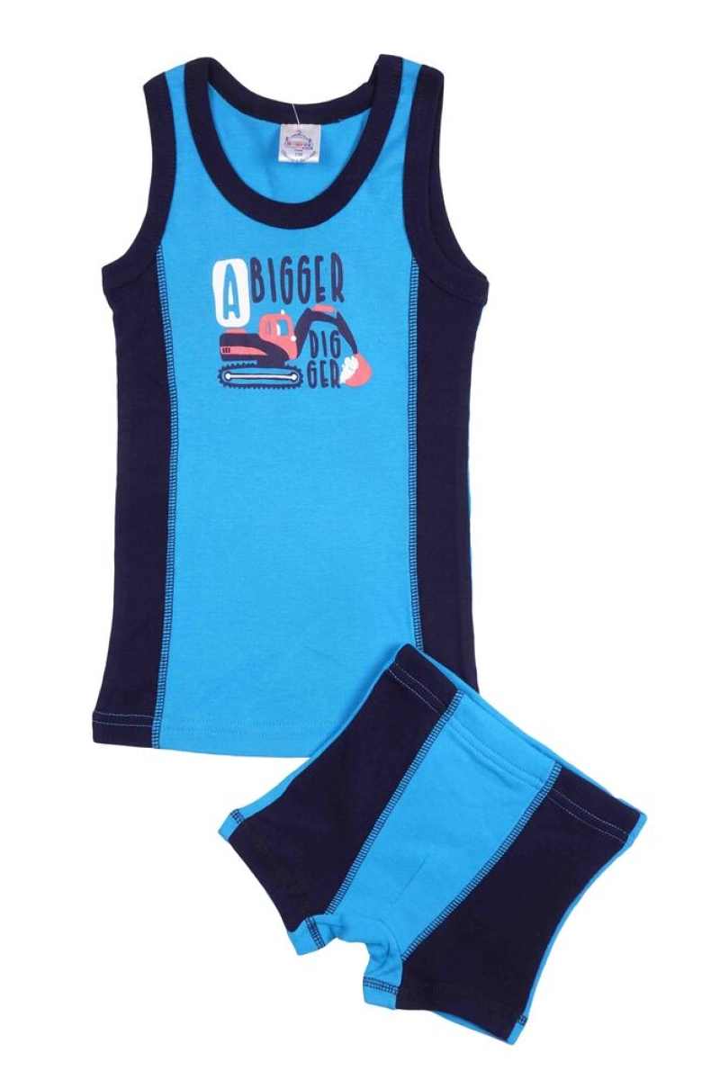 Майка и трусы для мальчиков BK1465M бирюзовый
