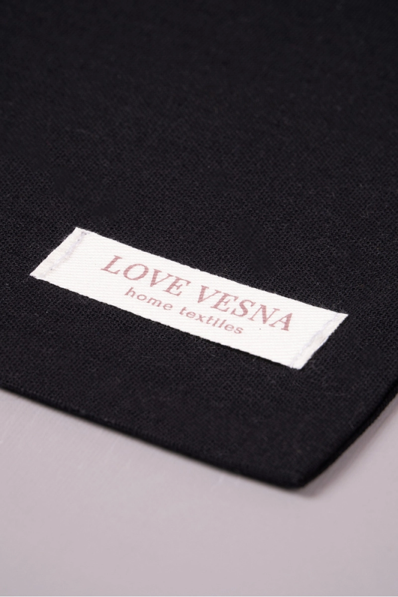 ЭКО мешочек для хранения из хлопка Черный