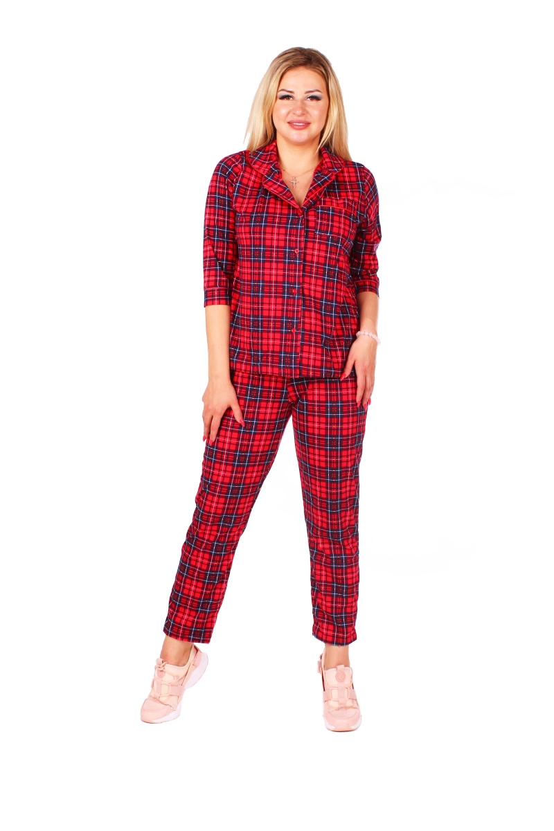 Пижама "Классика" красная, трикотаж