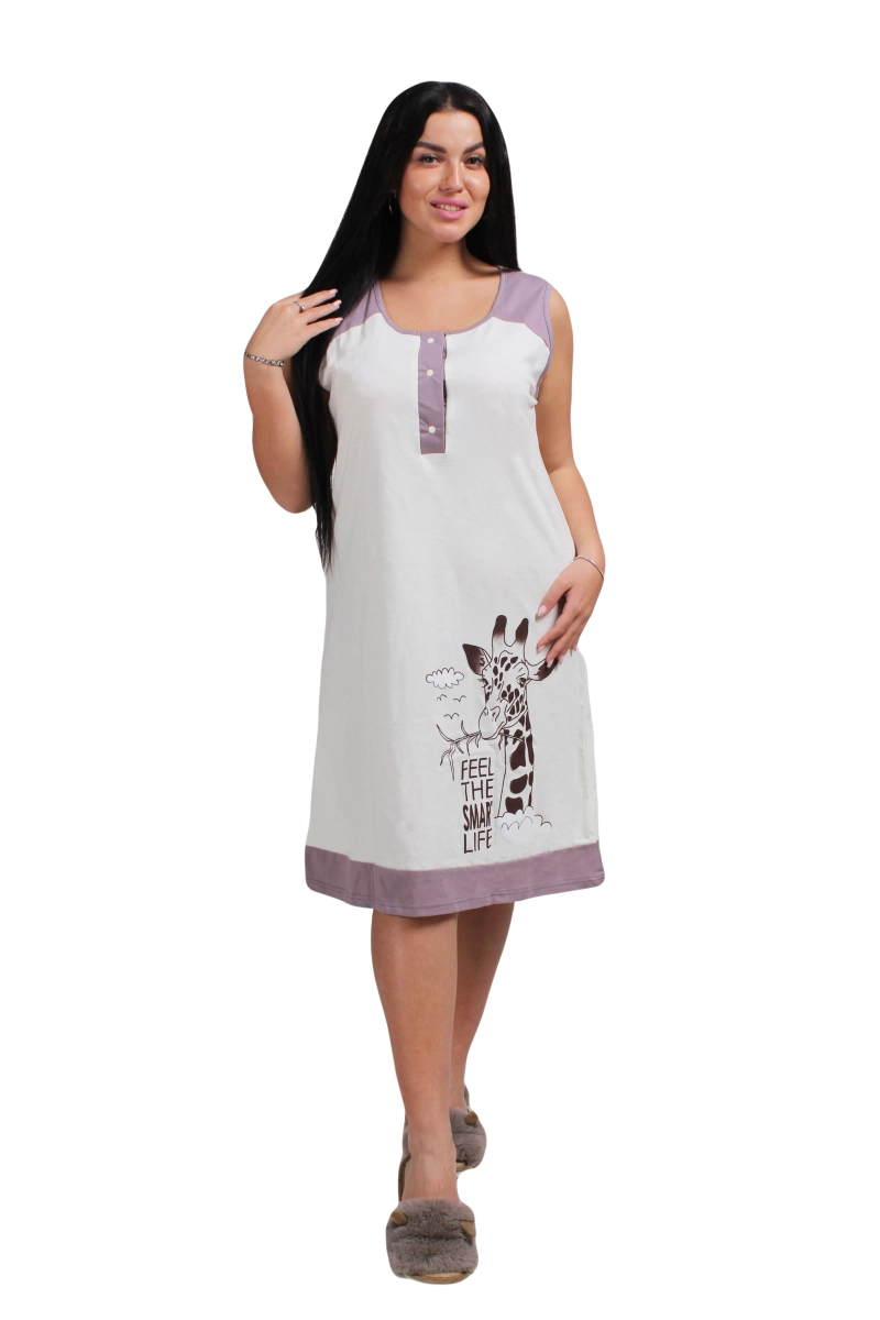 Женская сорочка на кнопках-застежках СН18Б