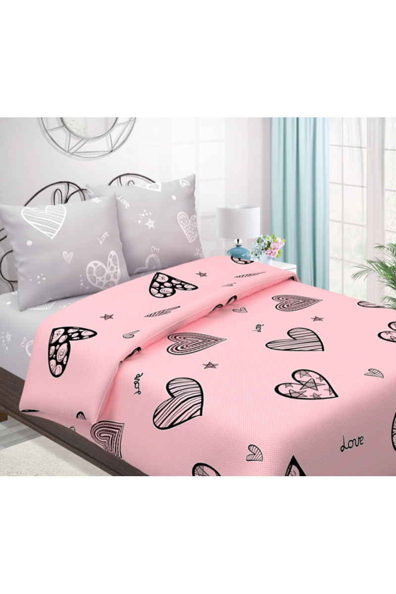 Простыня "ТТ" бязь "Сердцеедка" арт. 812-1+813-1 тип 2