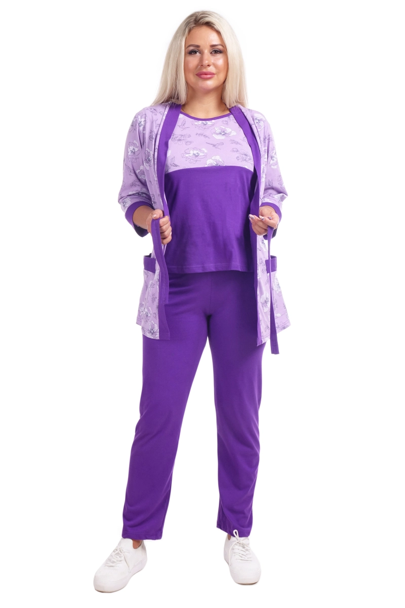 Пеньюар женский с брюками 192Ф