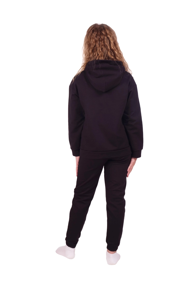 Костюм "КД-76" черный, футер с лайкрой