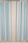 Комплект штор из рогожки "ТТ" Полоса (ментол)