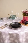 Скатерть круглая рогожка "ТТ" Пушинка (145х145 см)