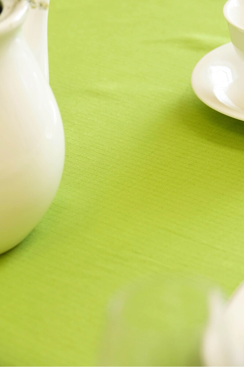 Скатерть круглая полулен "ГОС" Авокадо (однотон) (145х145 см)