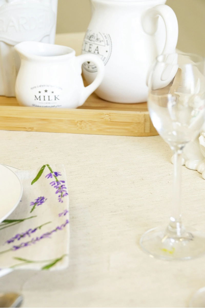 Скатерть полулен "ГОС" Льняная