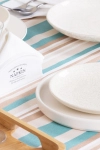 Скатерть рогожка "ТТ" Полоса (ментол)
