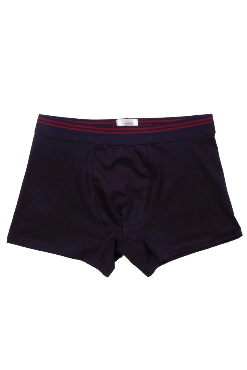 Трусы "Боксеры",т-синие, трикотаж