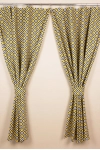 Комплект штор из рогожки "ТТ" Блюз (желтый)