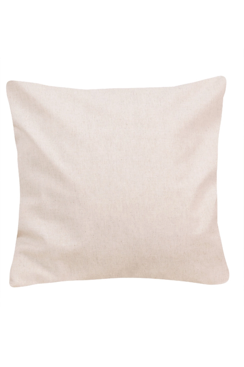 Декоративная наволочка на молнии полулен "ГОС" Льняная