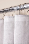 Комплект штор из рогожки "Диз" Штрихи графита