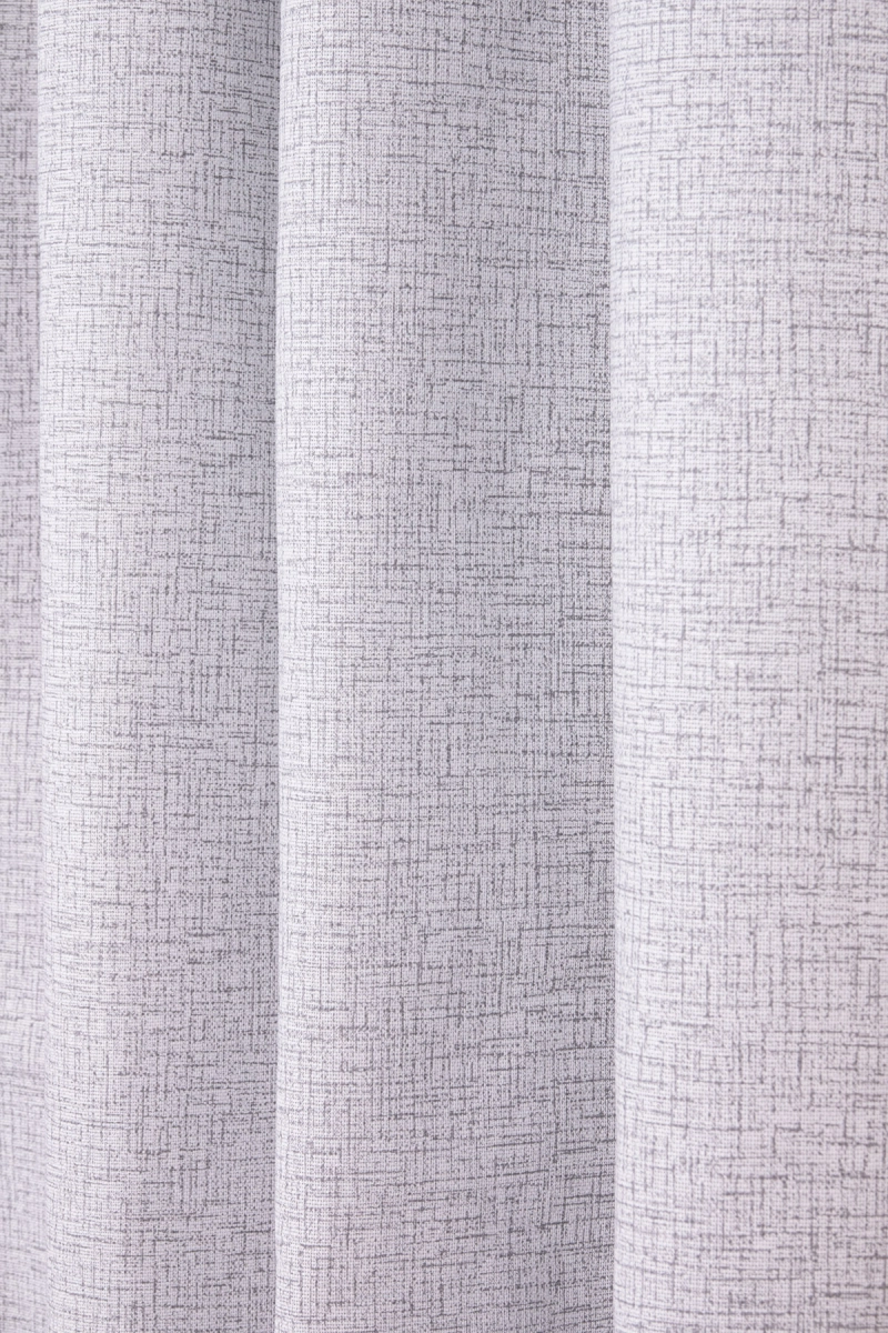 Комплект штор из рогожки "Диз" Штрихи графита