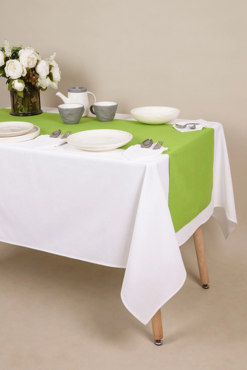 Дорожка полулен "ГОС" Авокадо (однотон)