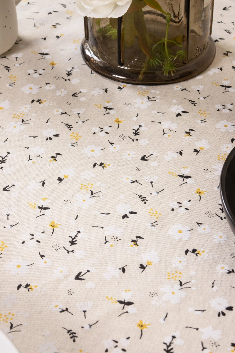 Скатерть круглая полулен "СФ" Маркиза (145х145 см)