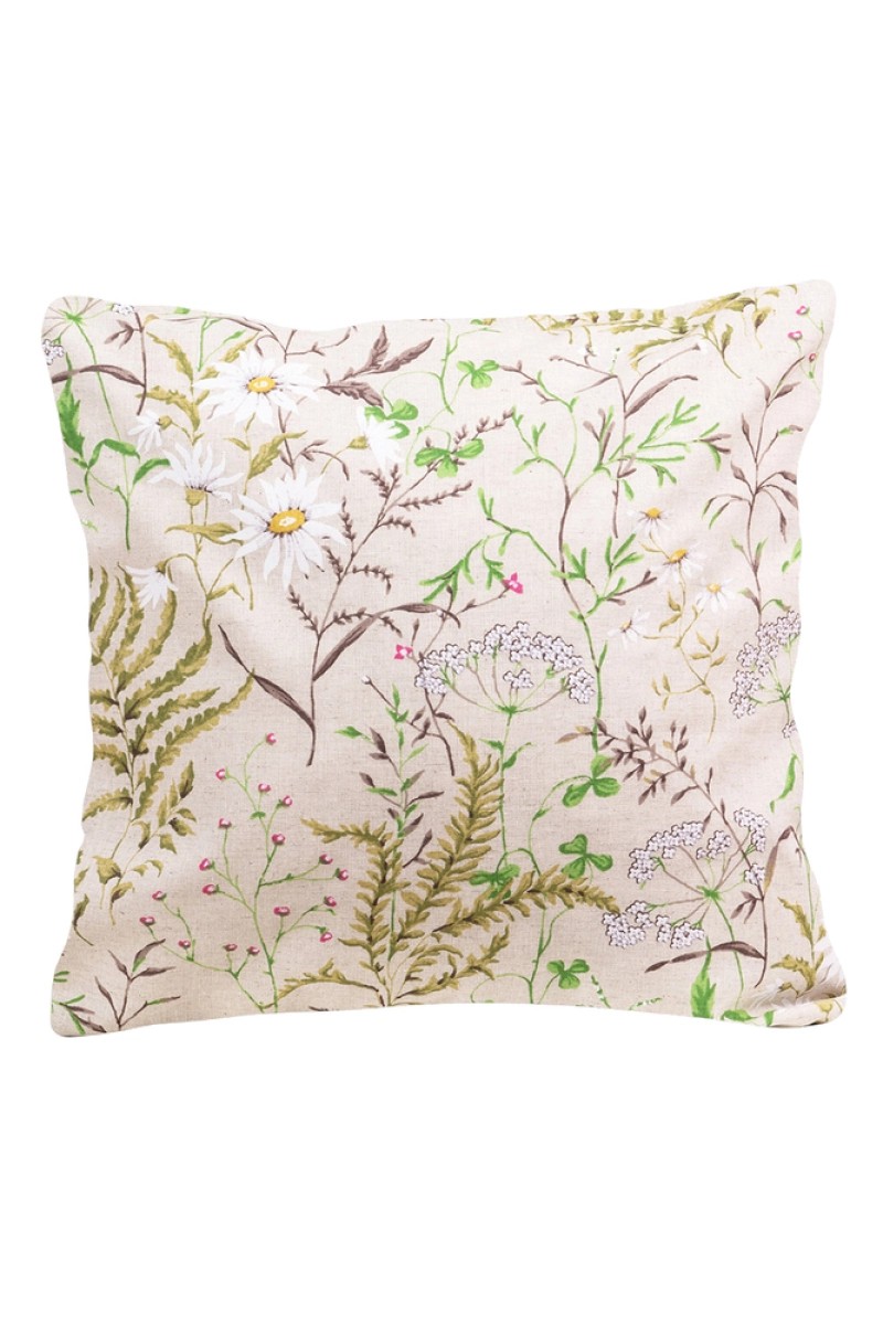 Декоративная наволочка на молнии полулен "ГП" Льняное лето