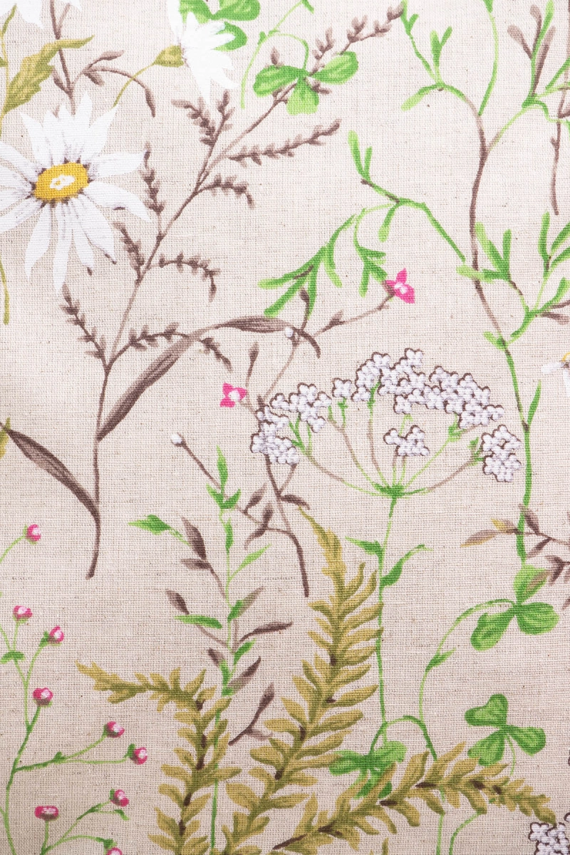 Декоративная наволочка на молнии полулен "ГП" Льняное лето