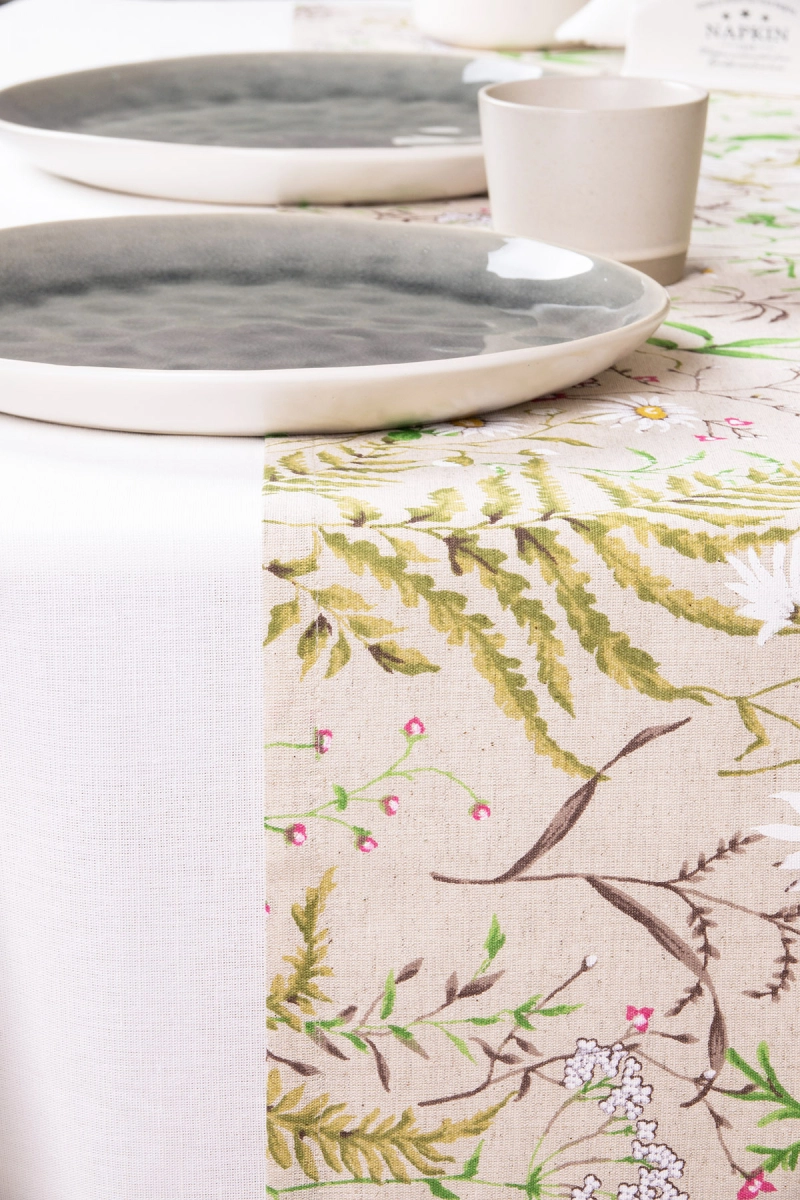 Дорожка полулен "ГП" Льняное лето