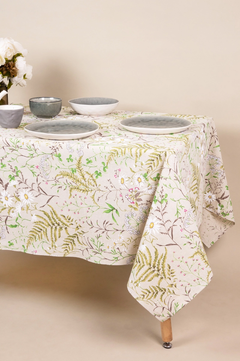 Скатерть полулен "ГП" Льняное лето