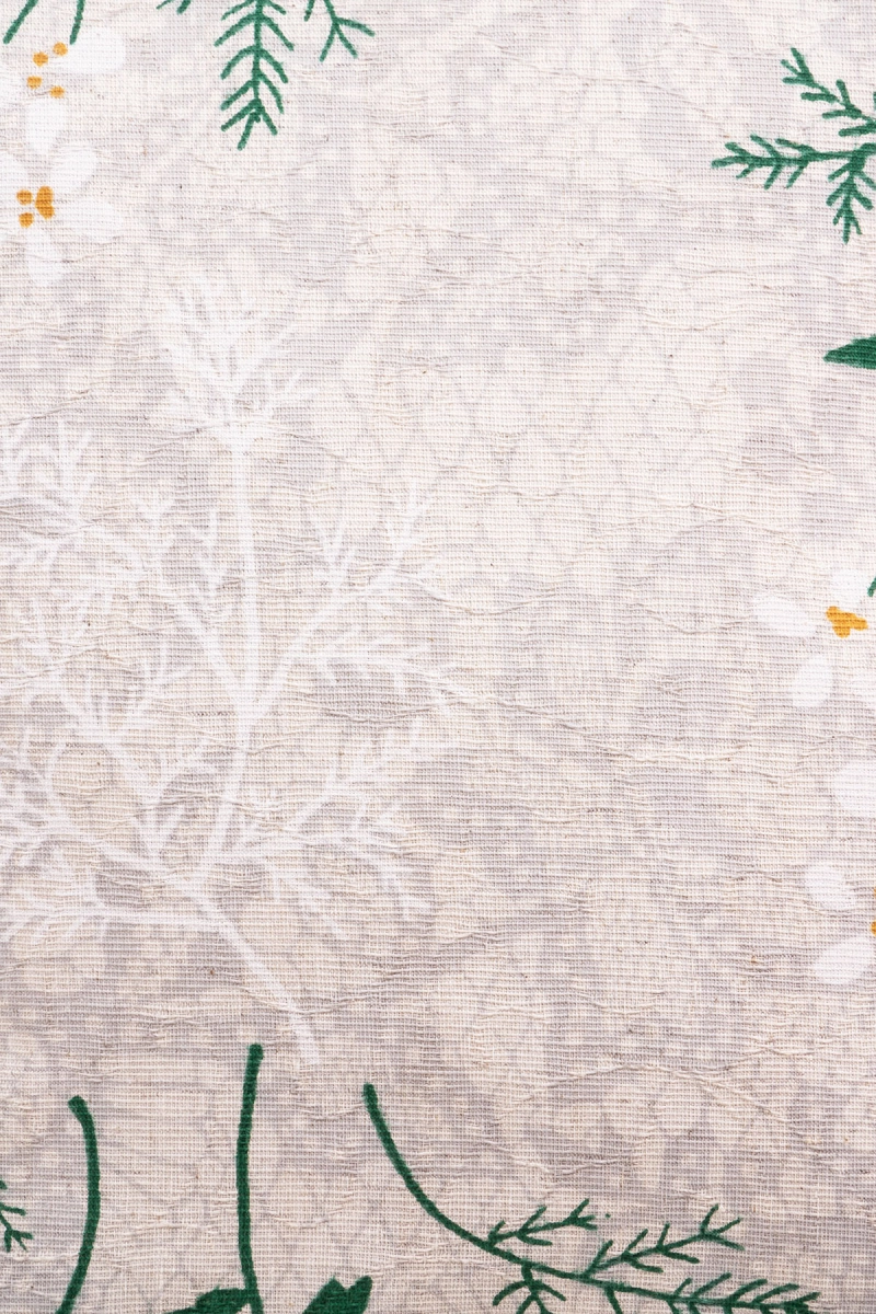 Декоративная наволочка на молнии полулен "ГП" Маргаритки