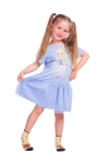 Платье "ПлД-41" снежка голубое, трикотаж