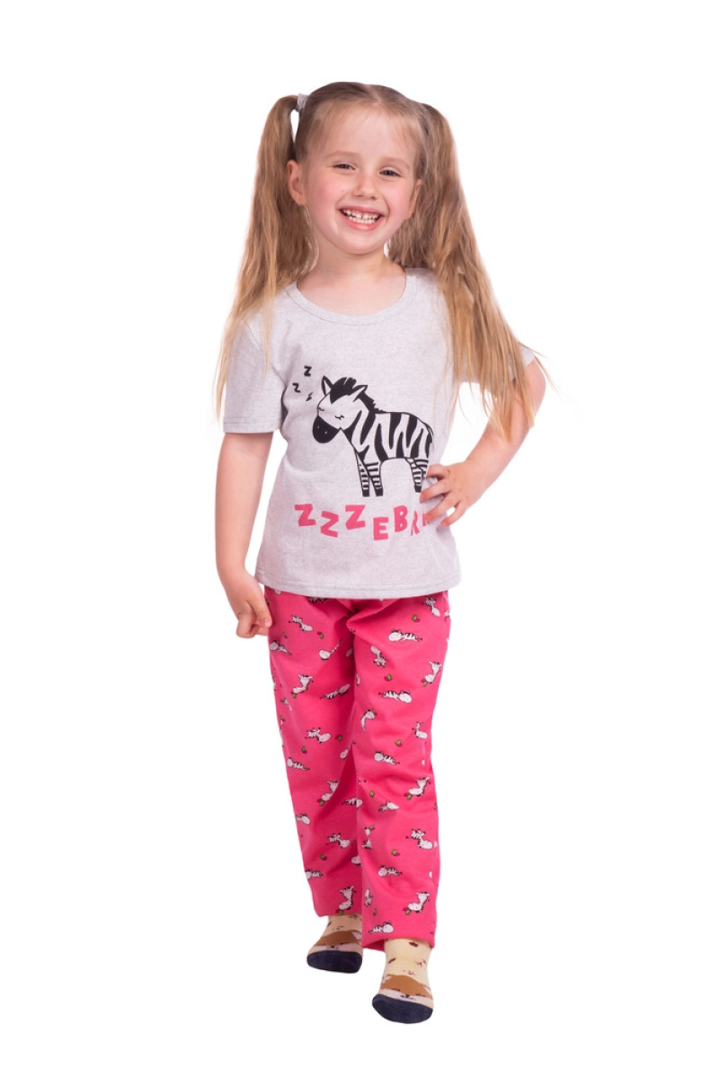 Пижама "ПД-105" Зебра брюки, трикотаж