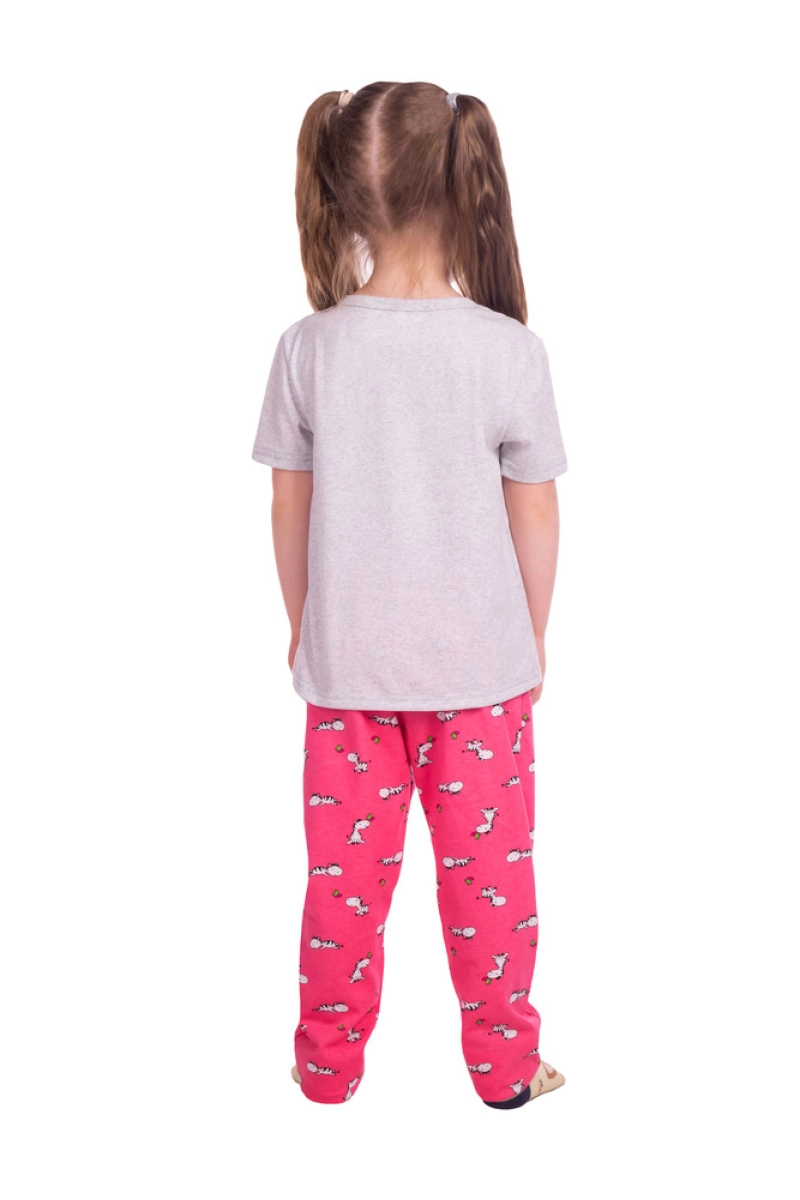 Пижама "ПД-105" Зебра брюки, трикотаж