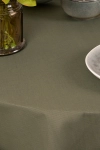 Скатерть круглая полулен "ГОС" Хаки (145х145 см)