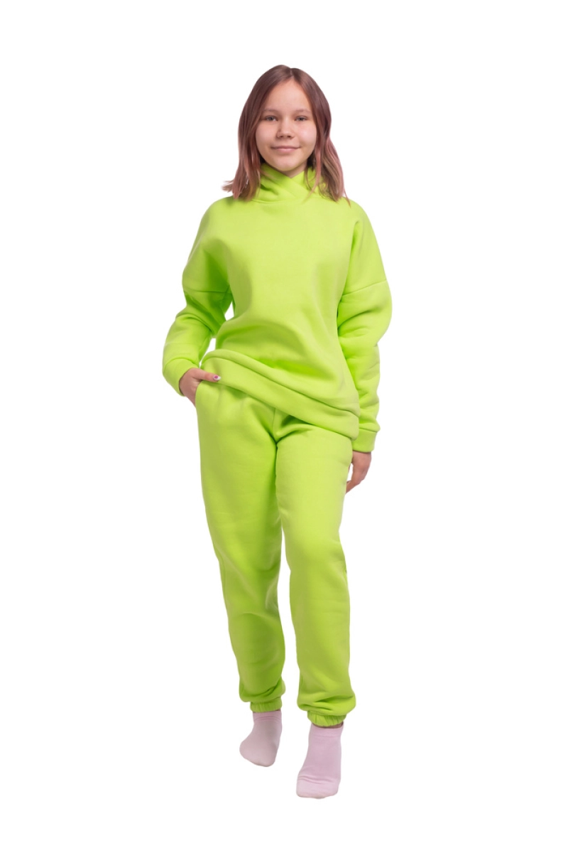 Костюм "КД-96" лайм, футер начес
