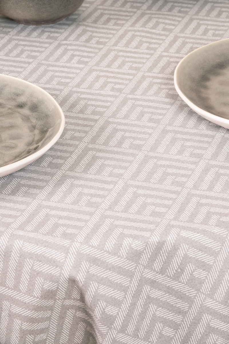 Скатерть круглая рогожка "ТТ" Купол (мокко) (145х145 см)