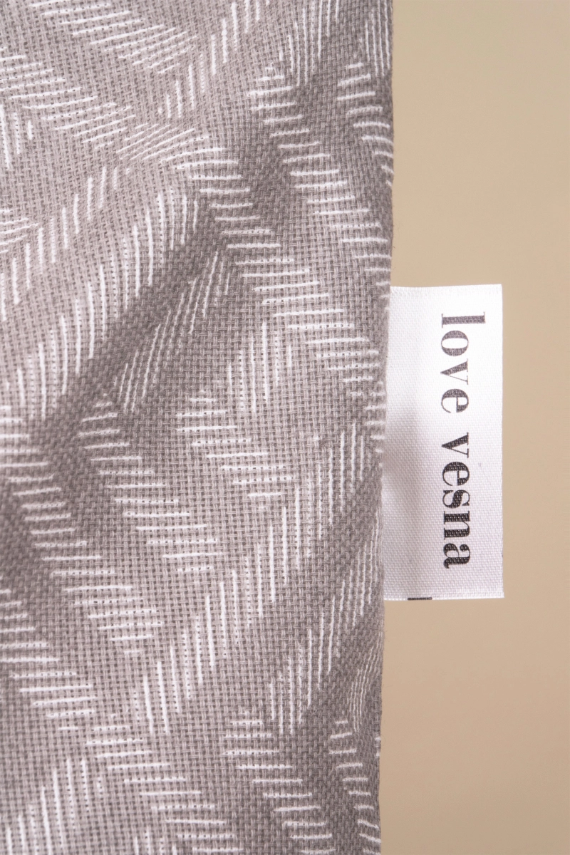 Декоративная наволочка на молнии из рогожки "ТТ" Купол (мокко)