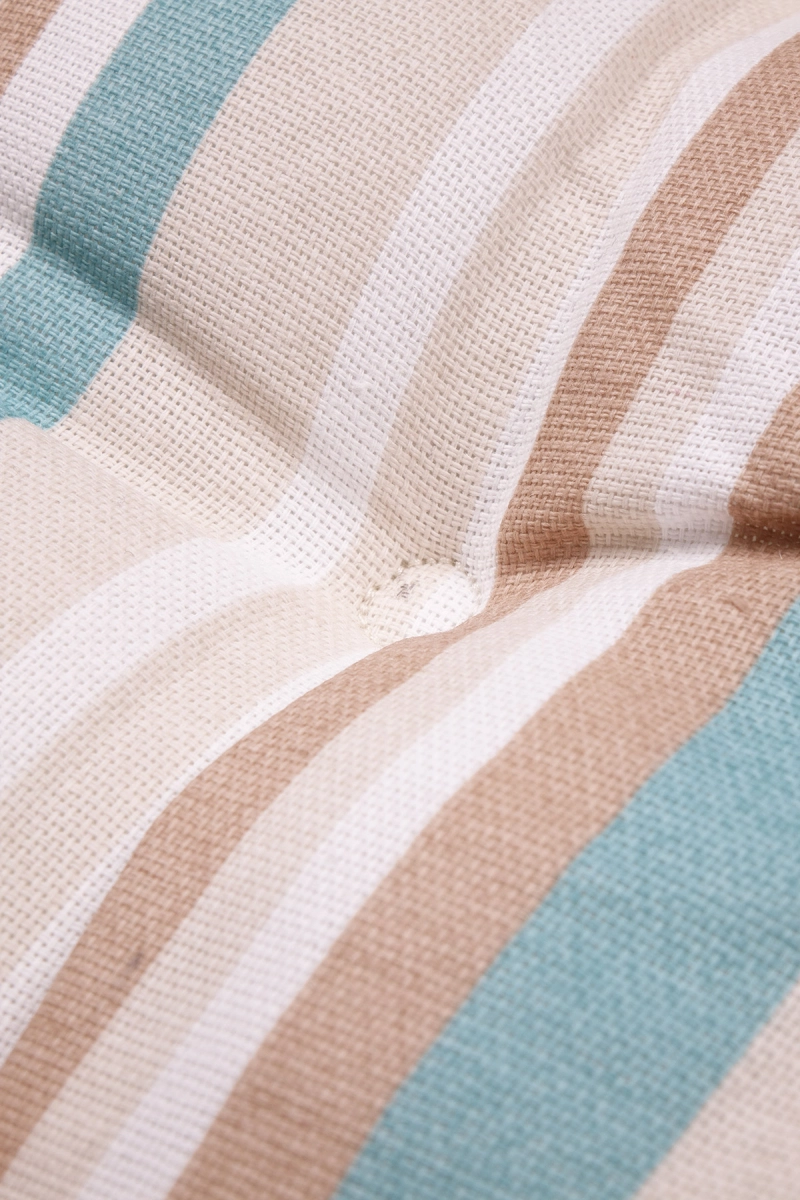 Подушка на стул из рогожки "ТТ" Полоса (ментол) арт. 3037/1 (М-9)