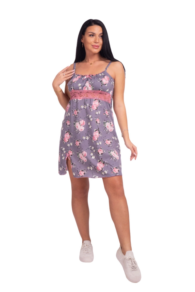 Женская ночная сорочка с кружевом Б17С