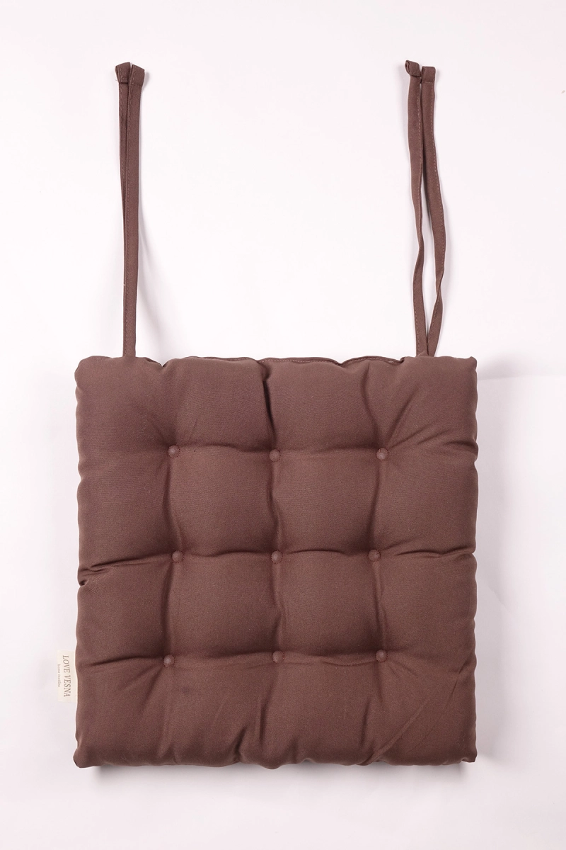 Подушка (М-9) на стул из габардина "А" Кофе (col. 11)