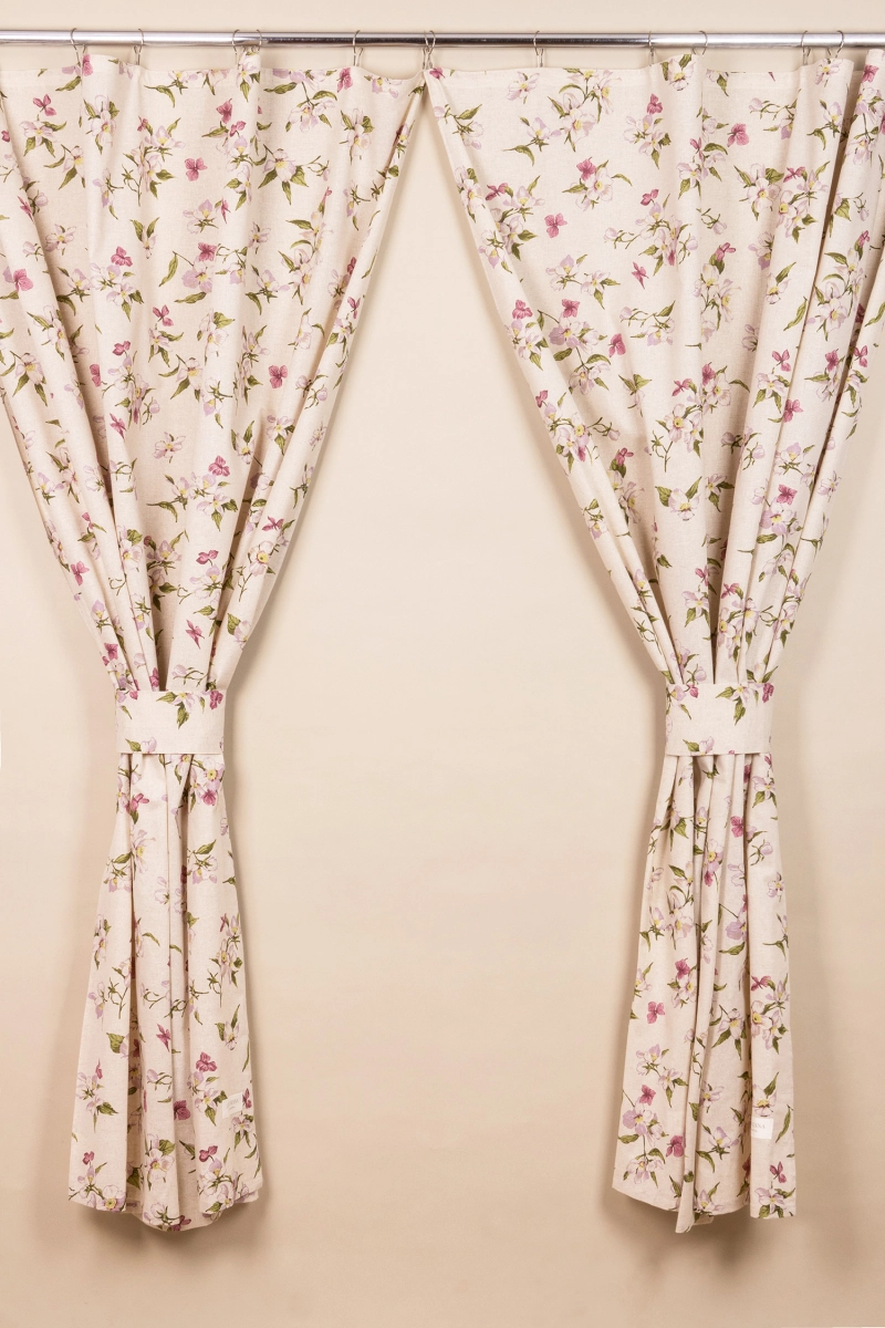 Комплект штор из полульна "ГП" Нарциссы в саду