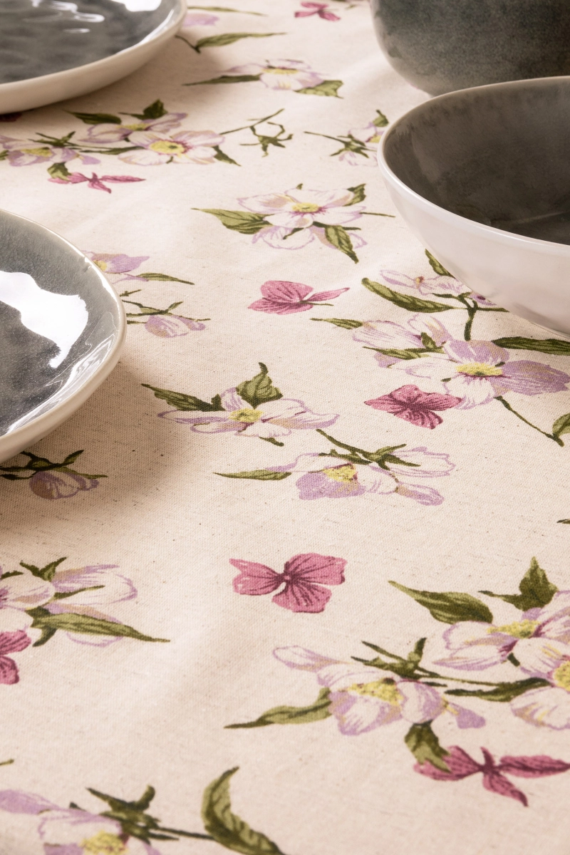 Скатерть полулен "ГП" Нарциссы в саду