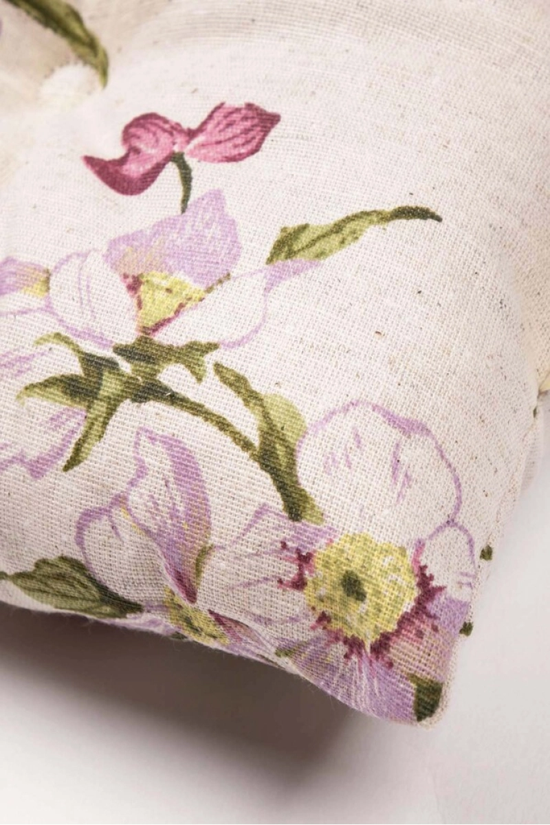 Подушка на стул из полульна "ГП" Нарциссы в саду (М-9)