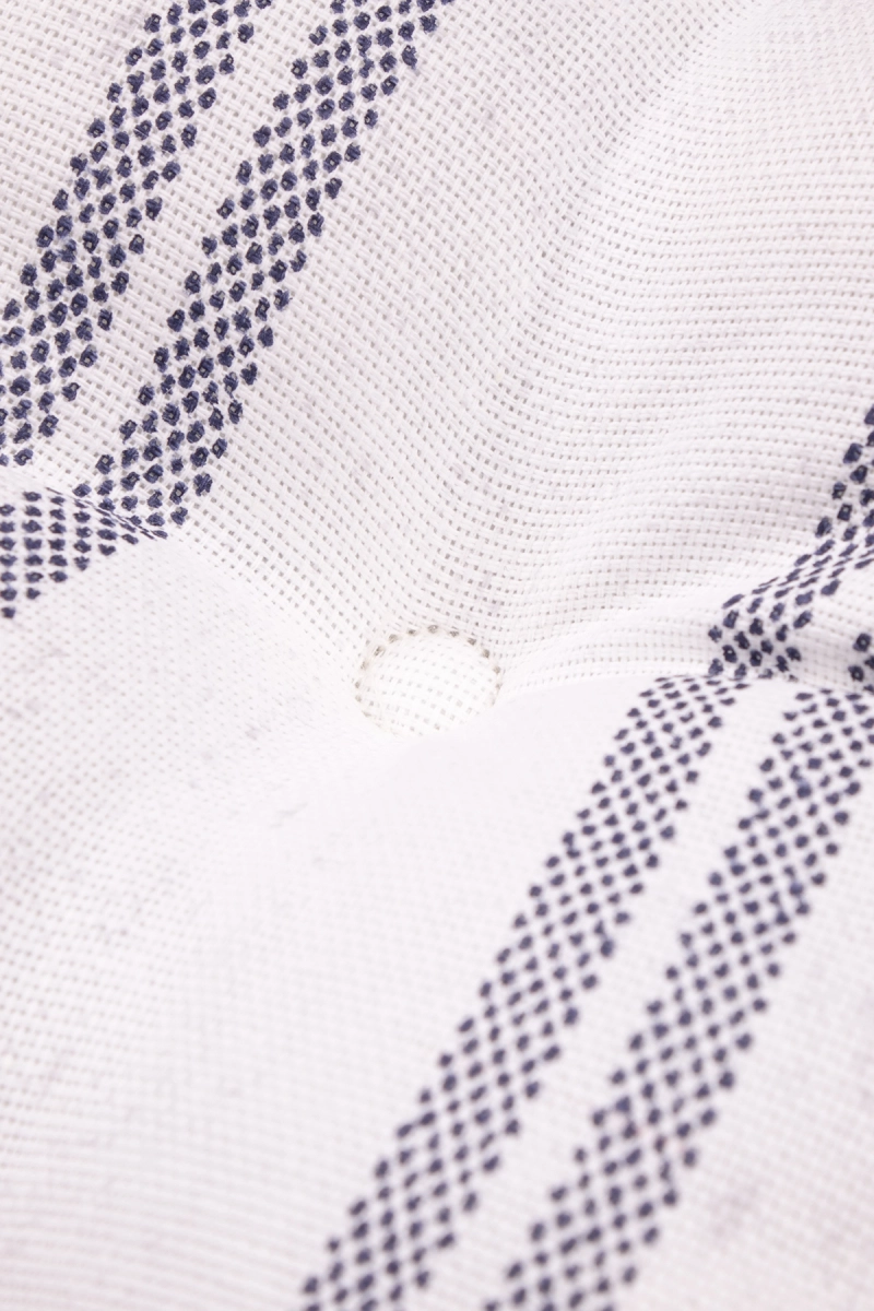 Подушка на стул из рогожки "ТТ" Пастораль полоска (М-9)