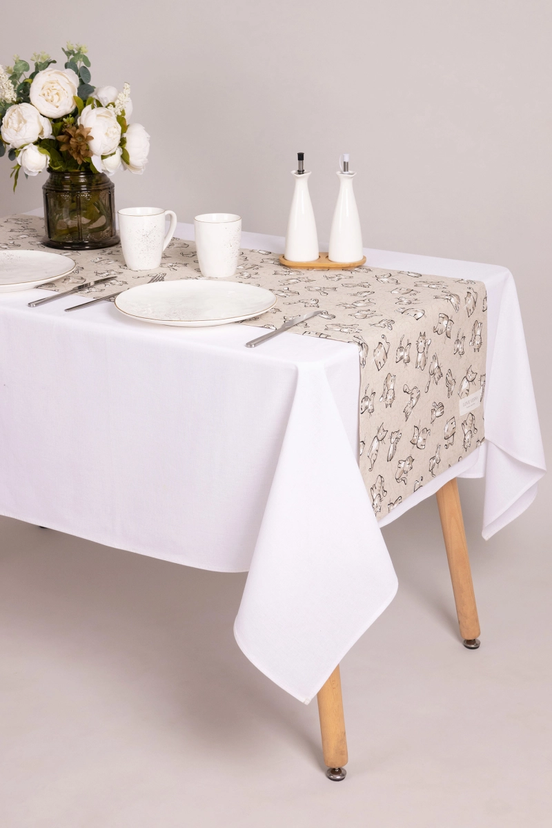 Дорожка полулен "ГП" Китти (чёрный)