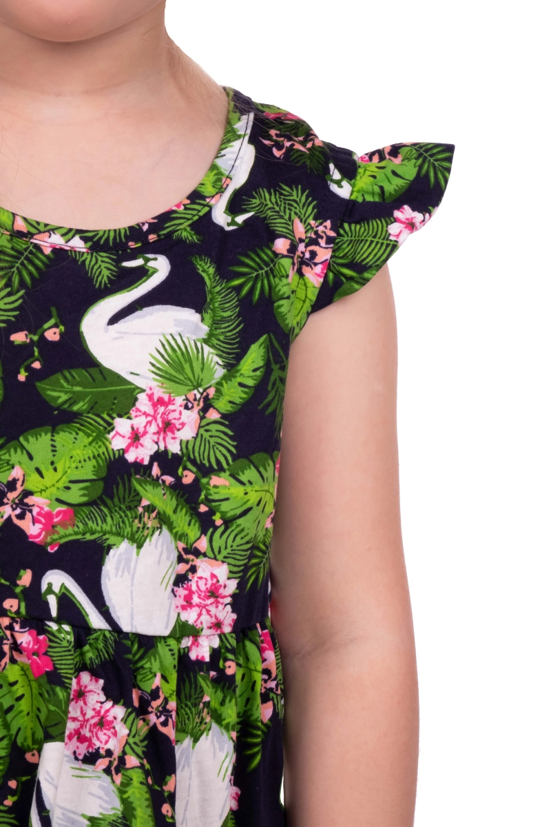 Платье "ПлД-49" лебеди, трикотаж