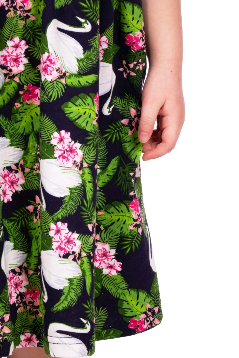 Платье "ПлД-49" лебеди, трикотаж