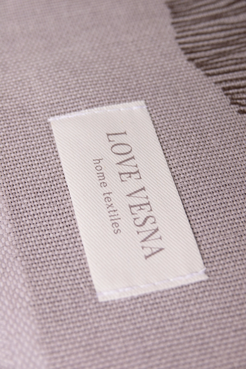 Скатерть рогожка "ХБК" Блоссом (чёрный)